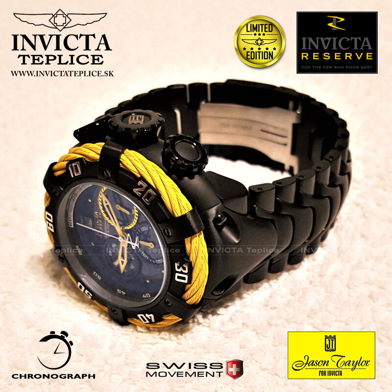 Hodinky Reserve Thunderbolt Jason Taylor Limited Edition model 22179 INVICTA Teplice